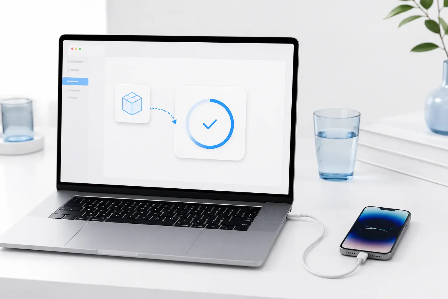 Import an IPA file from a computer and install it on a connected iPhone